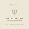 KAVA ZENN — KAVA EXTRACT 30%, concentrated kava root extract powder, 25 g, 25 servings, 300 mg kavalactones per serving